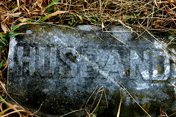 Grave Marker for Husband